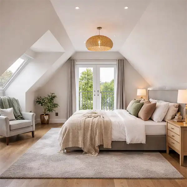 hip to gable loft conversions finished loft space with natural light